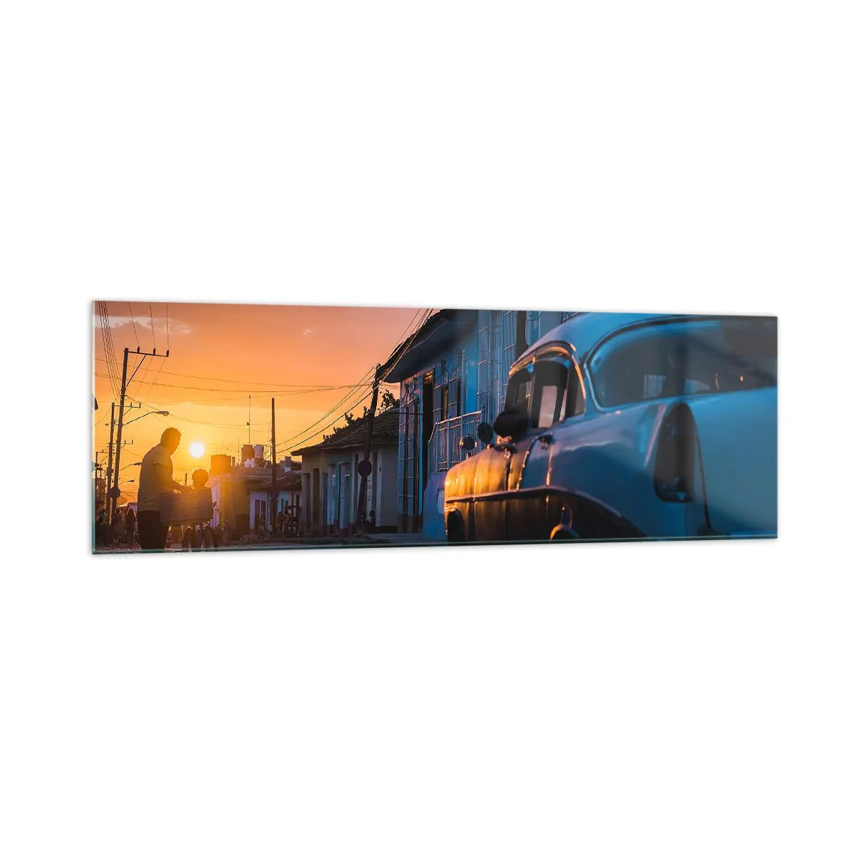 Obraz na skle - Tu spomaľuje čas - 160x50 cm