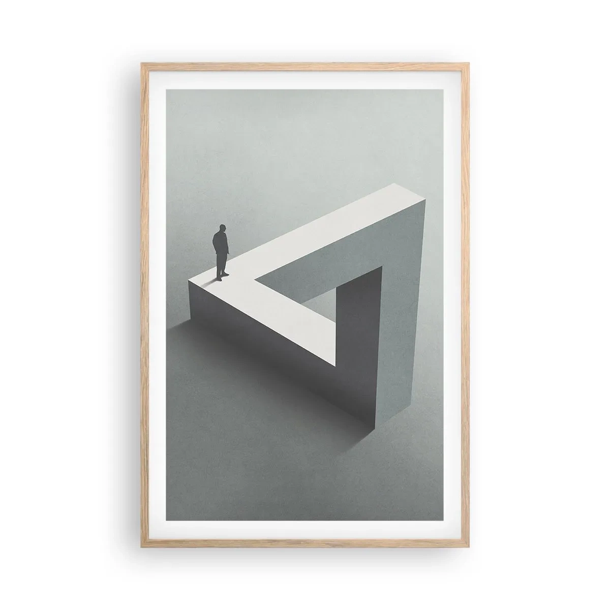 Plagát v ráme zo svetlého duba - A predsa je to možné - 61x91 cm