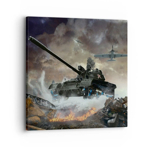 Obraz na plátne - Bitka je hrozná a krásna - 30x30 cm