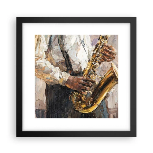 Plagát v čiernom ráme - Čas na sólovú hru - 30x30 cm