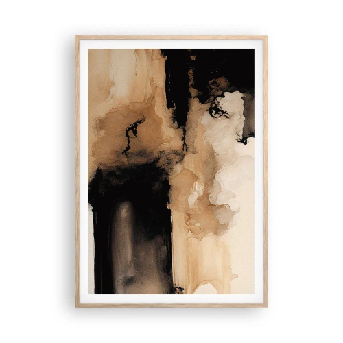Plagát v ráme zo svetlého duba - Pútavá abstrakcia - 70x100 cm