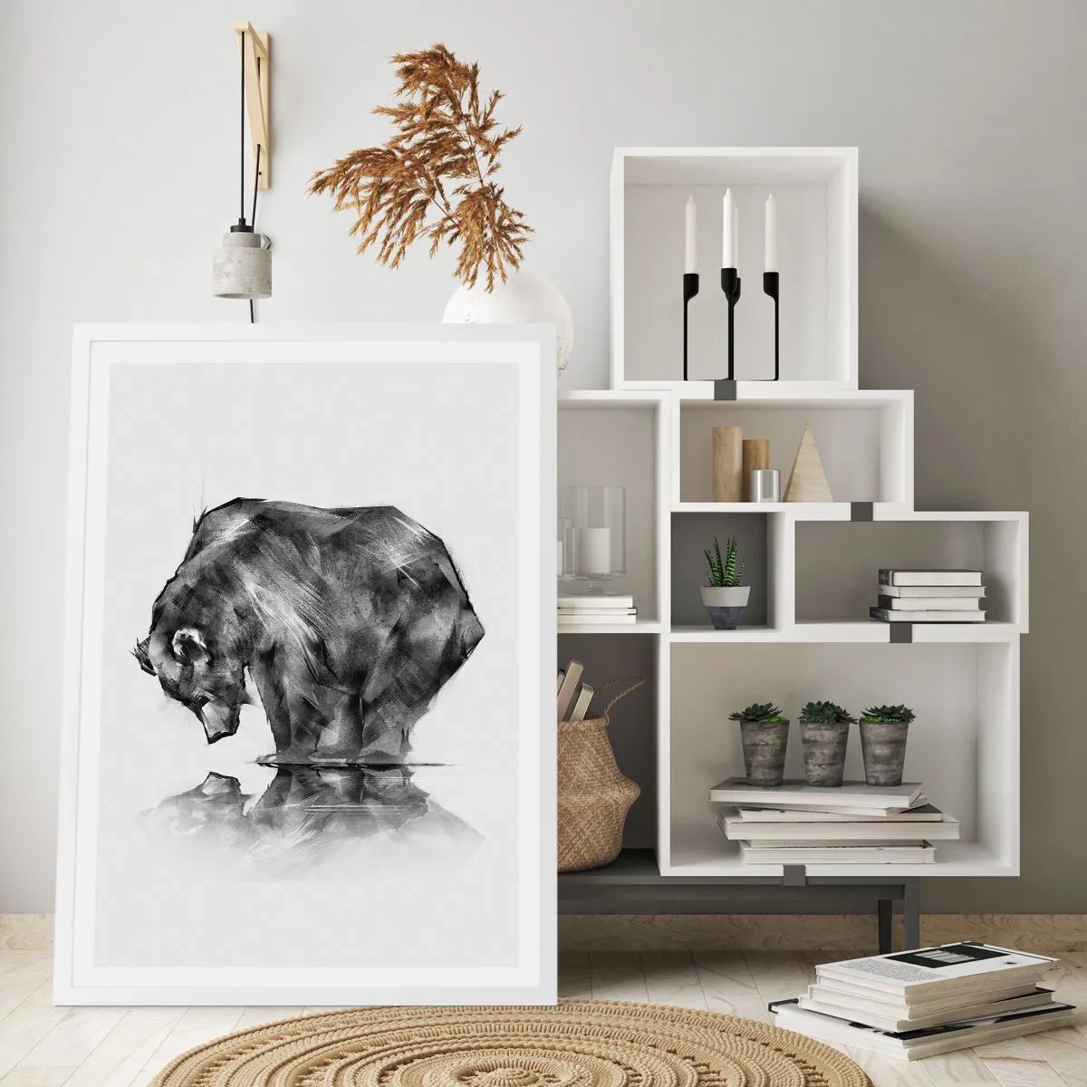 Plagát v bielom ráme - Je príjemné sa stretnúť s niekým blízkym - 50x70 cm