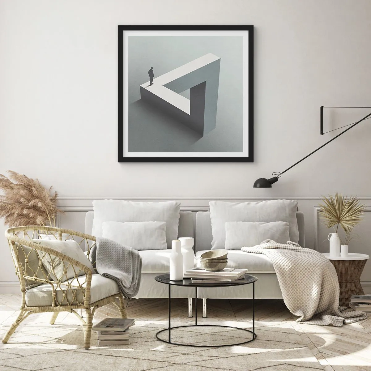 Plagát v čiernom ráme - A predsa je to možné - 30x30 cm