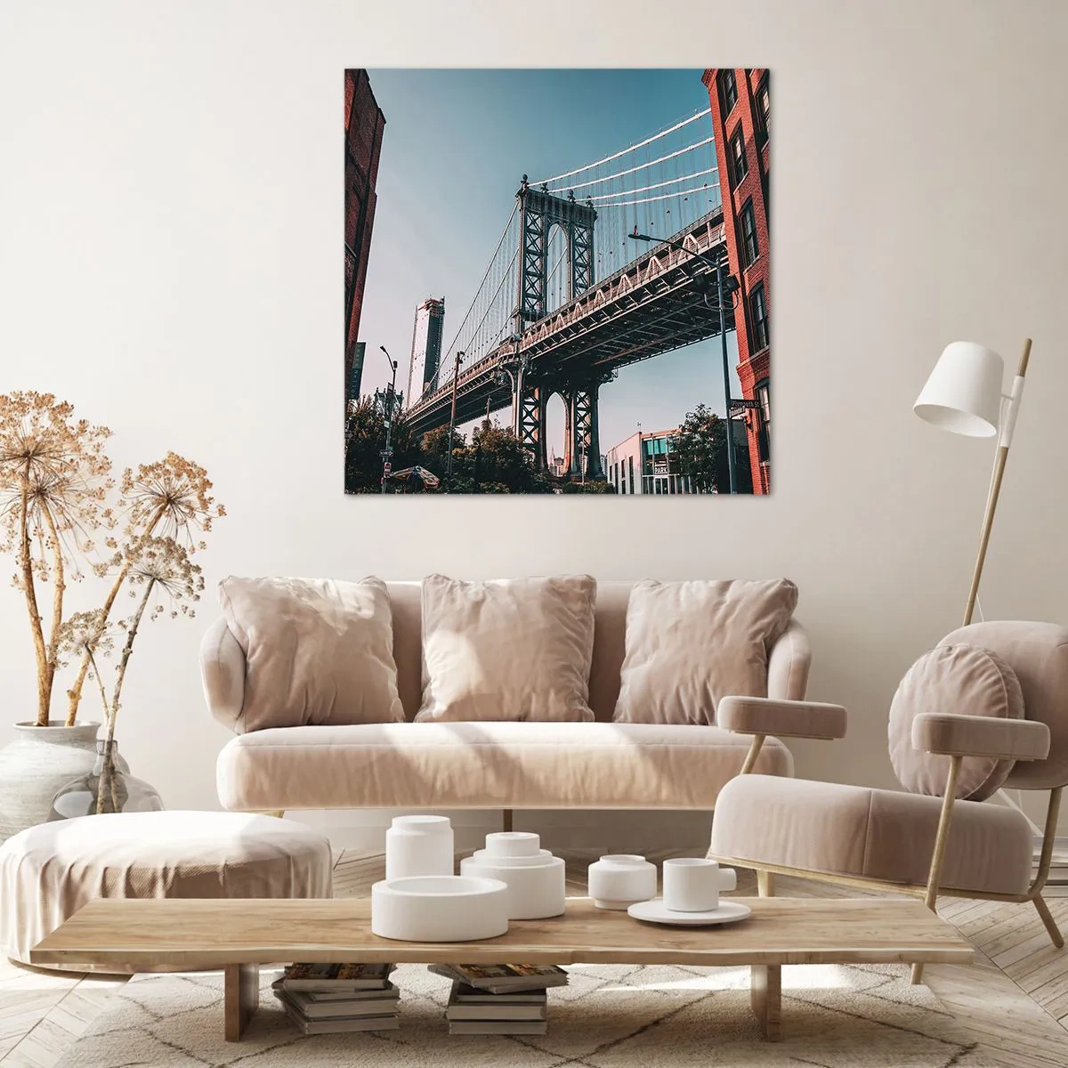 Obraz na plátne - Nad vlnami mesta - 70x70 cm