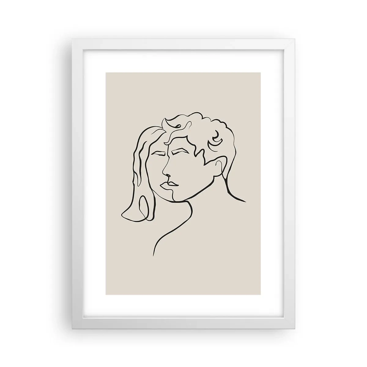 Plagát v bielom ráme - A bola jednota - 30x40 cm