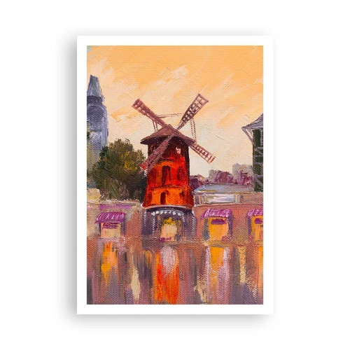 Plagát - Parížske ikony – Moulin Rouge - 70x100 cm