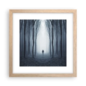 Plagát v ráme zo svetlého duba - A všetko jednoduché a jasné - 30x30 cm