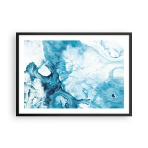 Plagát v čiernom ráme - Modrý koncert - 70x50 cm