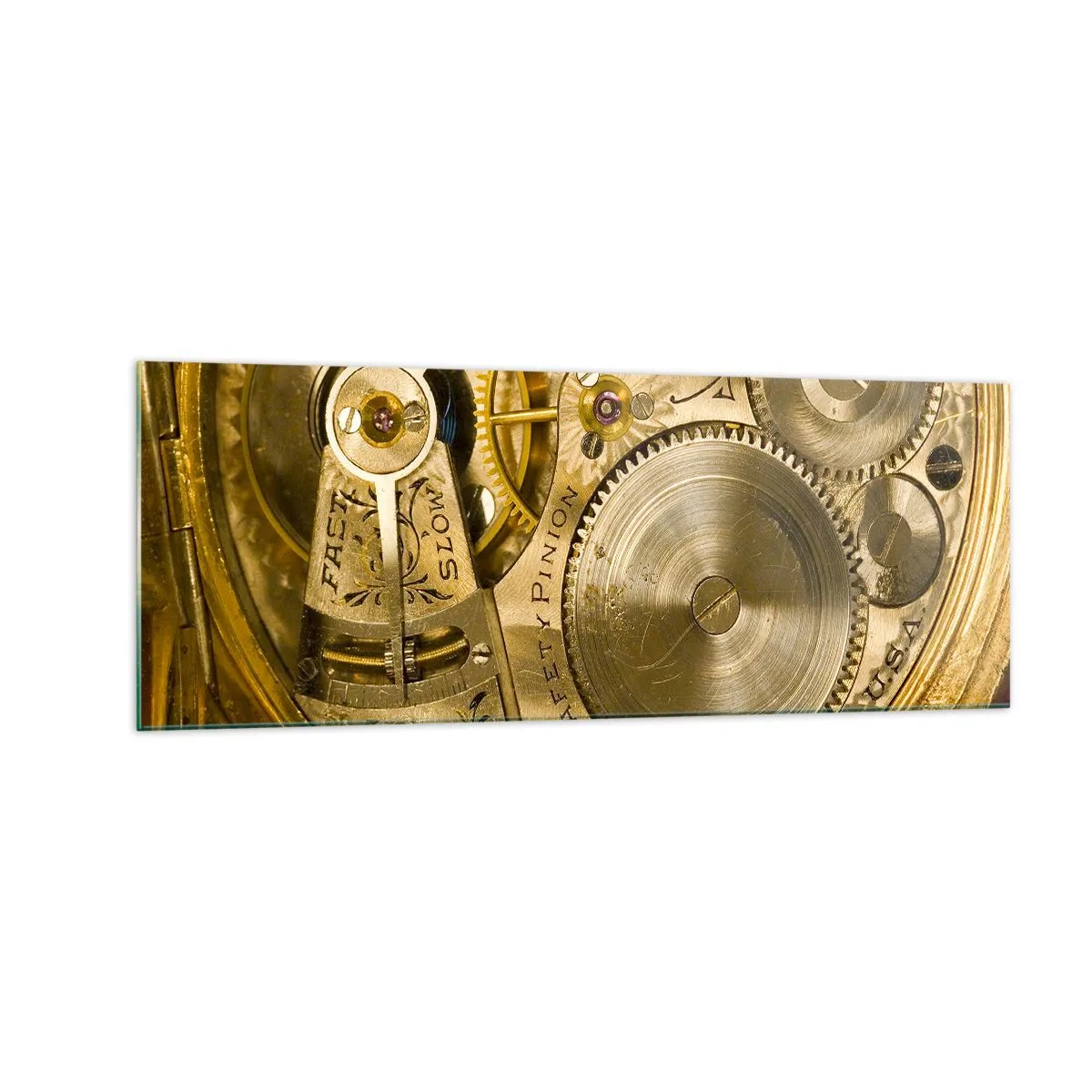 Obraz na skle - Choď s duchom času - 140x50 cm