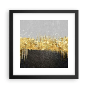 Plagát v čiernom ráme - Dovnútra a nahor - 30x30 cm