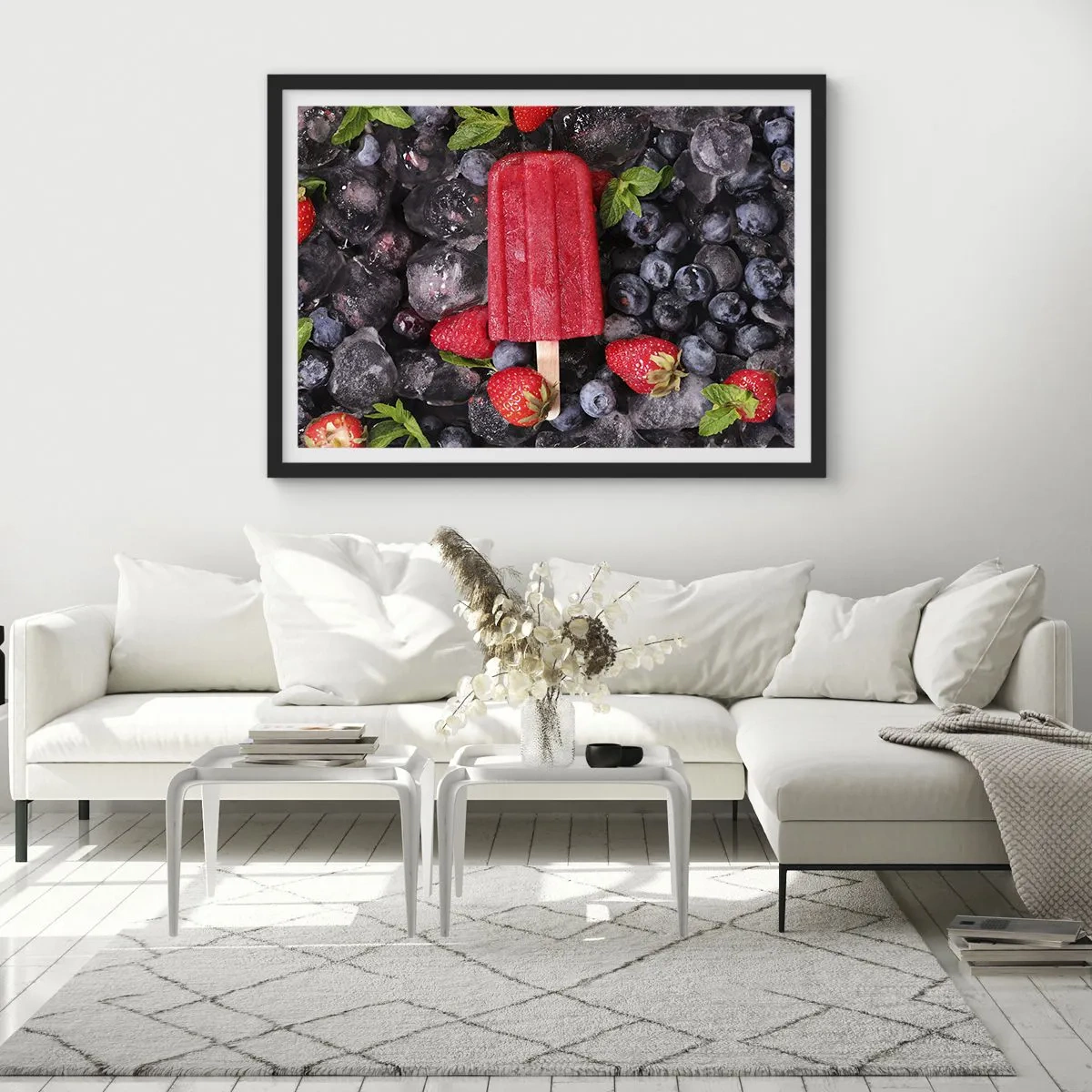 Plagát v čiernom ráme - Chuť horúceho leta - 100x70 cm