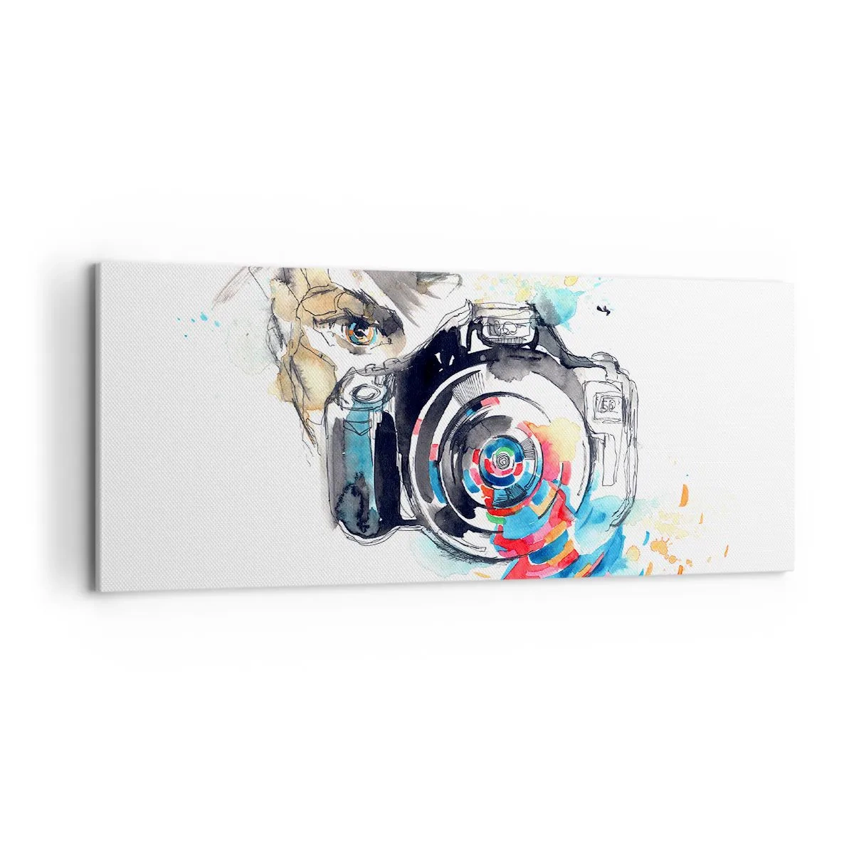 Obraz na plátne - Okom objektívu - 100x40 cm