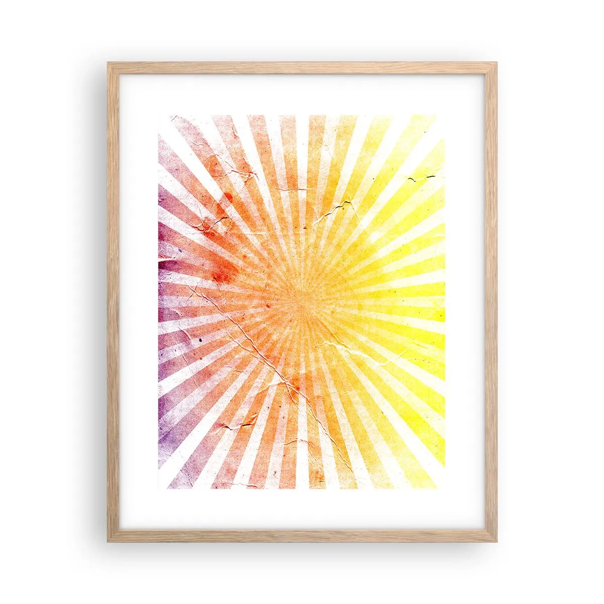 Plagát v ráme zo svetlého duba - Východy a západy - 40x50 cm