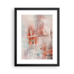 Plagát v čiernom ráme - Zahmlené. Ale ružové - 30x40 cm
