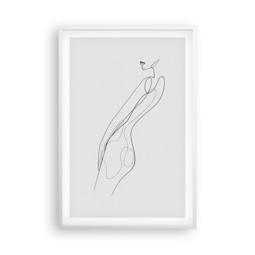 Plagát v bielom ráme - Iba sľub - 61x91 cm