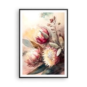 Plagát v čiernom ráme - Z profilu a en face - 70x100 cm