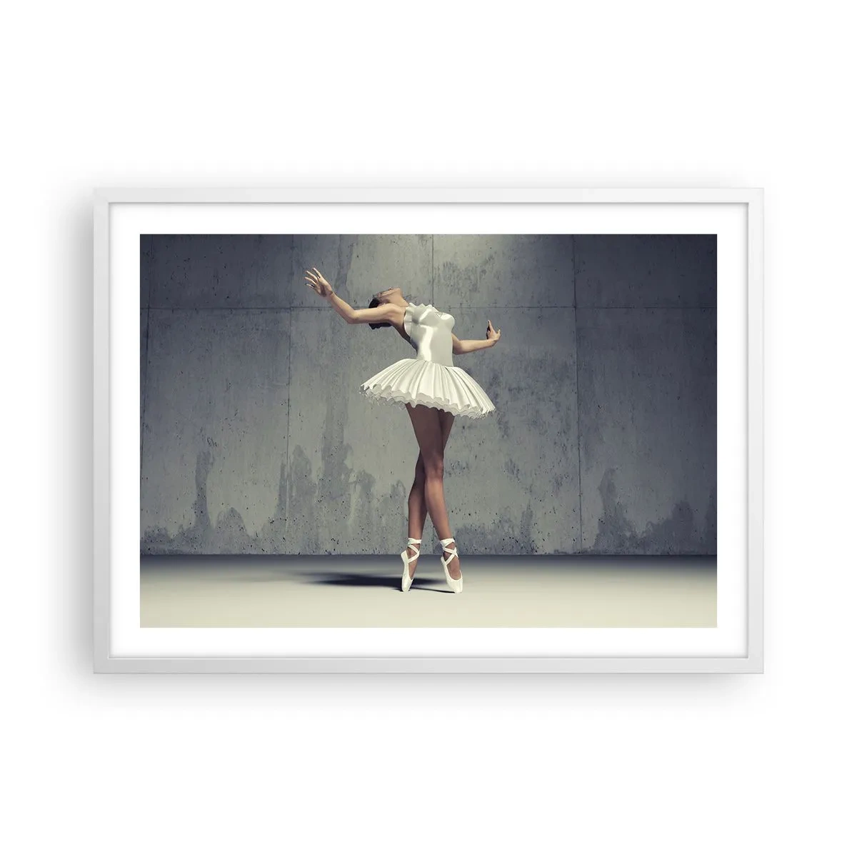 Plagát v bielom ráme - Ľahko ako vták - 70x50 cm