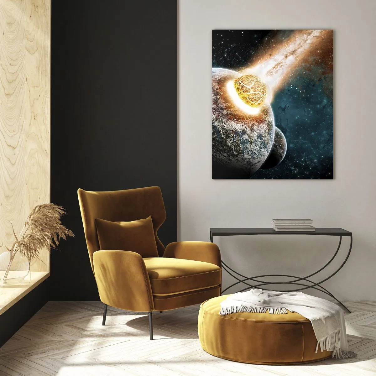Obraz na skle - Skaza alebo narodenie? - 50x70 cm