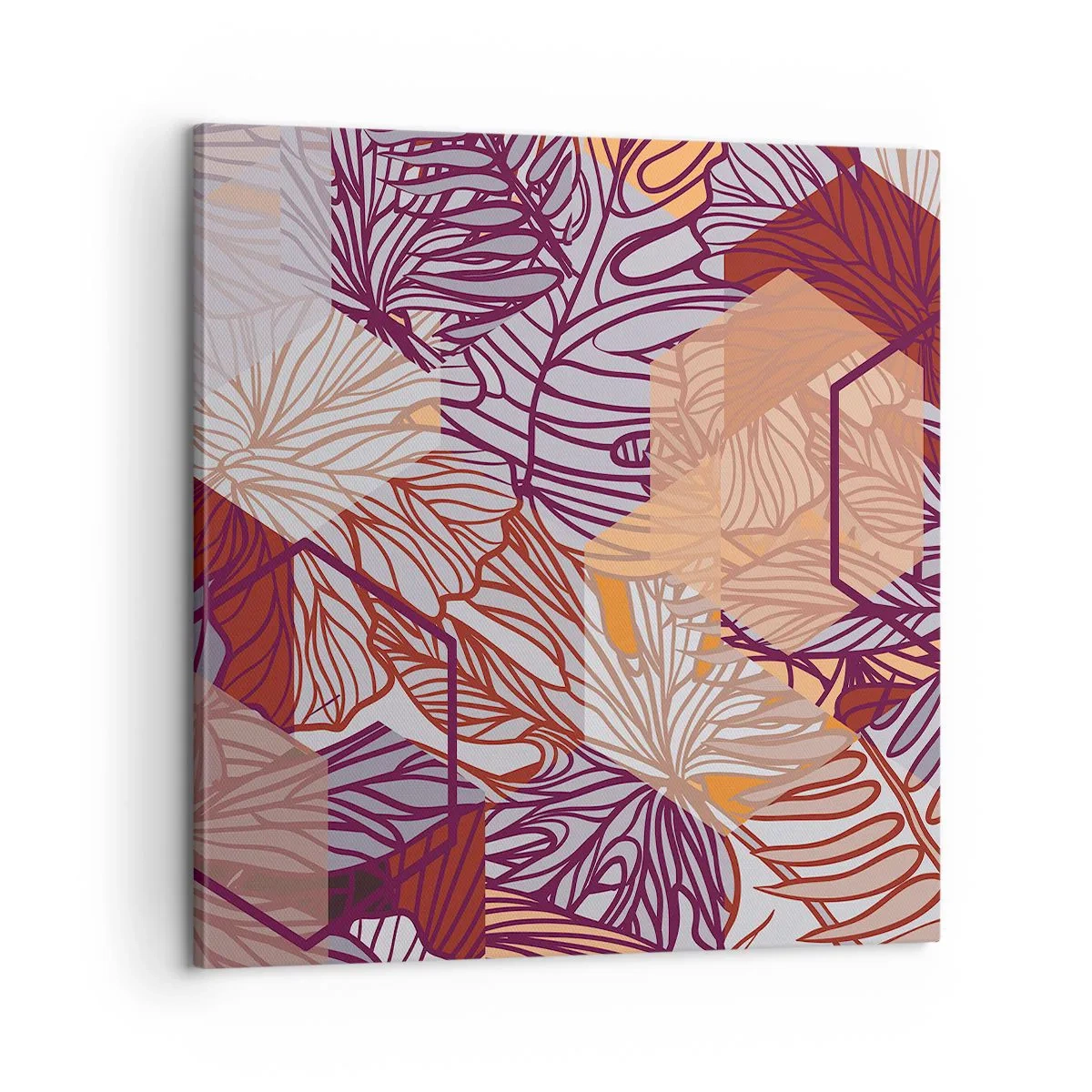 Obraz na plátne - Nemožný vzťah medzi geometriou a prírodou - 60x60 cm
