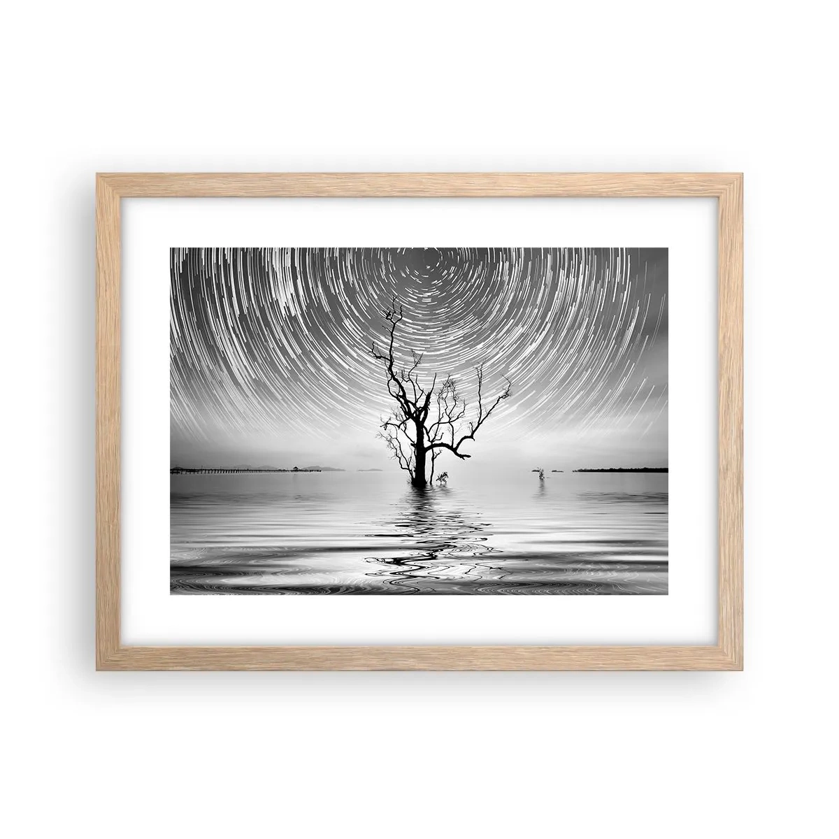 Plagát v ráme zo svetlého duba - Symfónia prírody - 40x30 cm