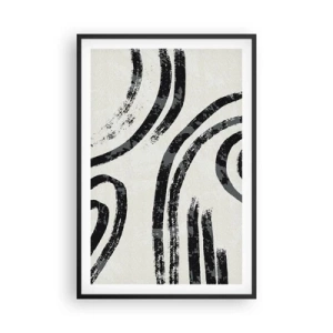 Plagát v čiernom ráme - Napoly zastavený - 61x91 cm