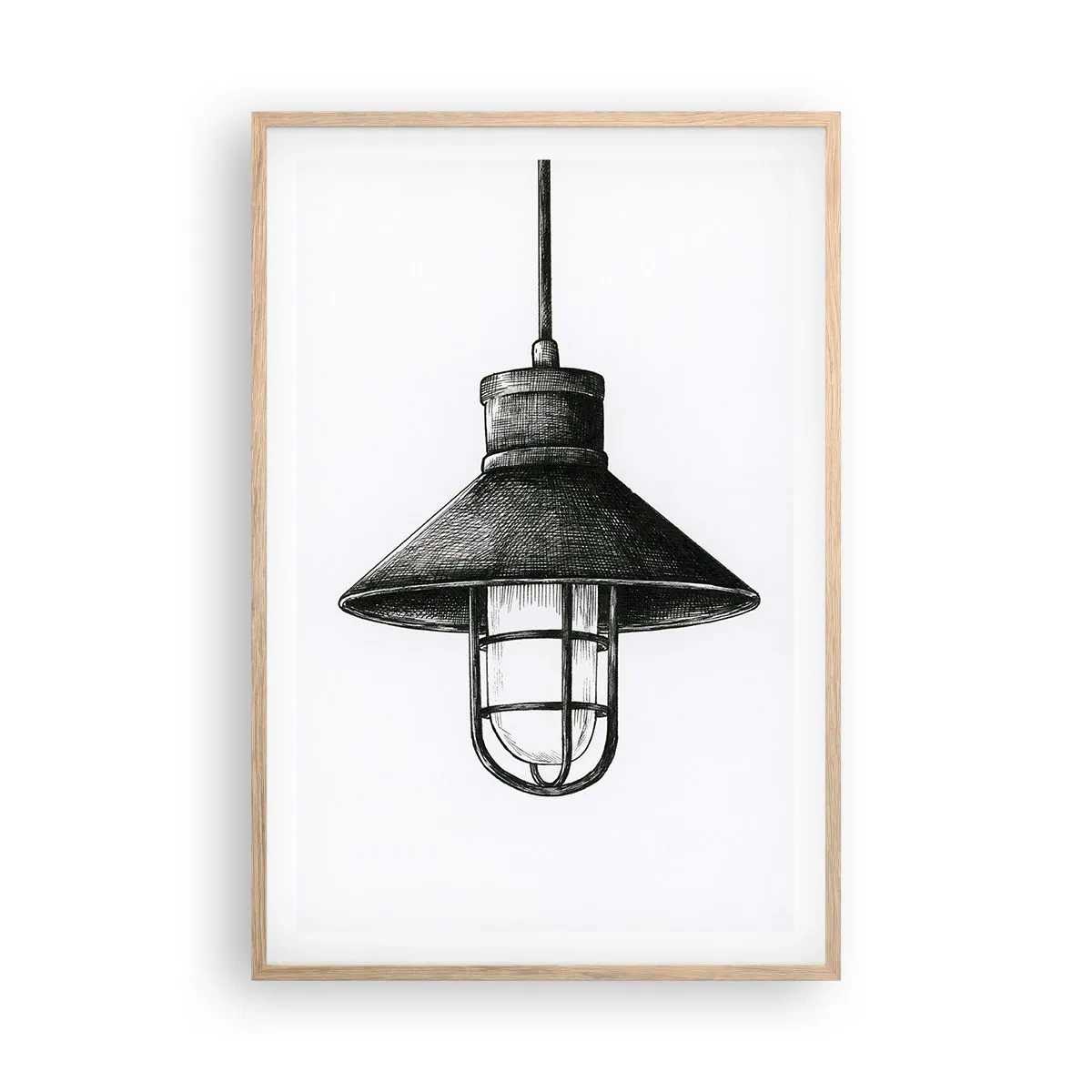 Plagát v ráme zo svetlého duba - Ako pred rokmi… - 61x91 cm