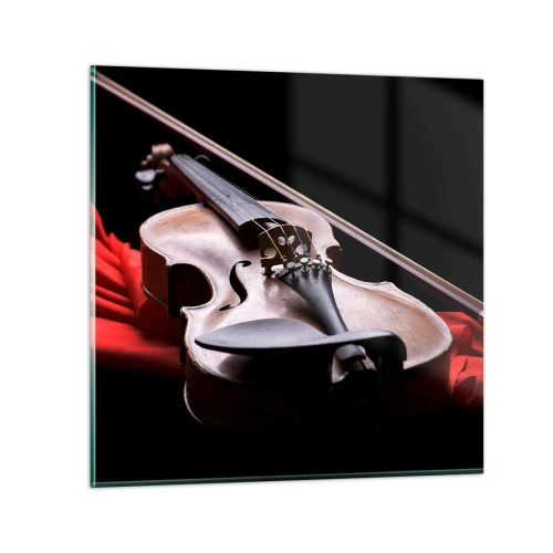 Obraz na skle - Hudba pocitov - 50x50 cm