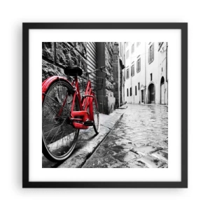 Plagát v čiernom ráme - Skutočná krása nestarne - 40x40 cm