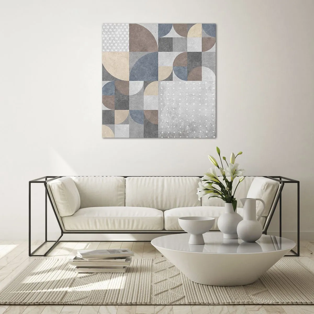 Obraz na skle - Keramická fantázia - 70x70 cm