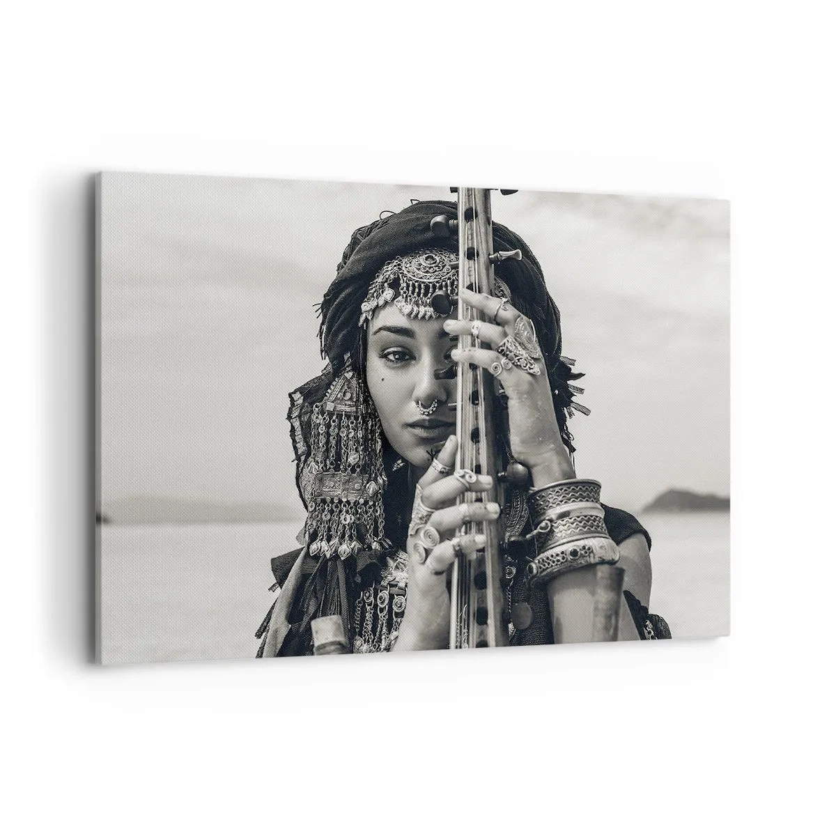 Obraz na plátne - Samotná hudba orientu - 100x70 cm