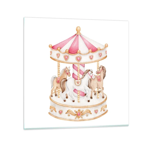 Obraz na skle - Sladký svet detstva - 70x70 cm