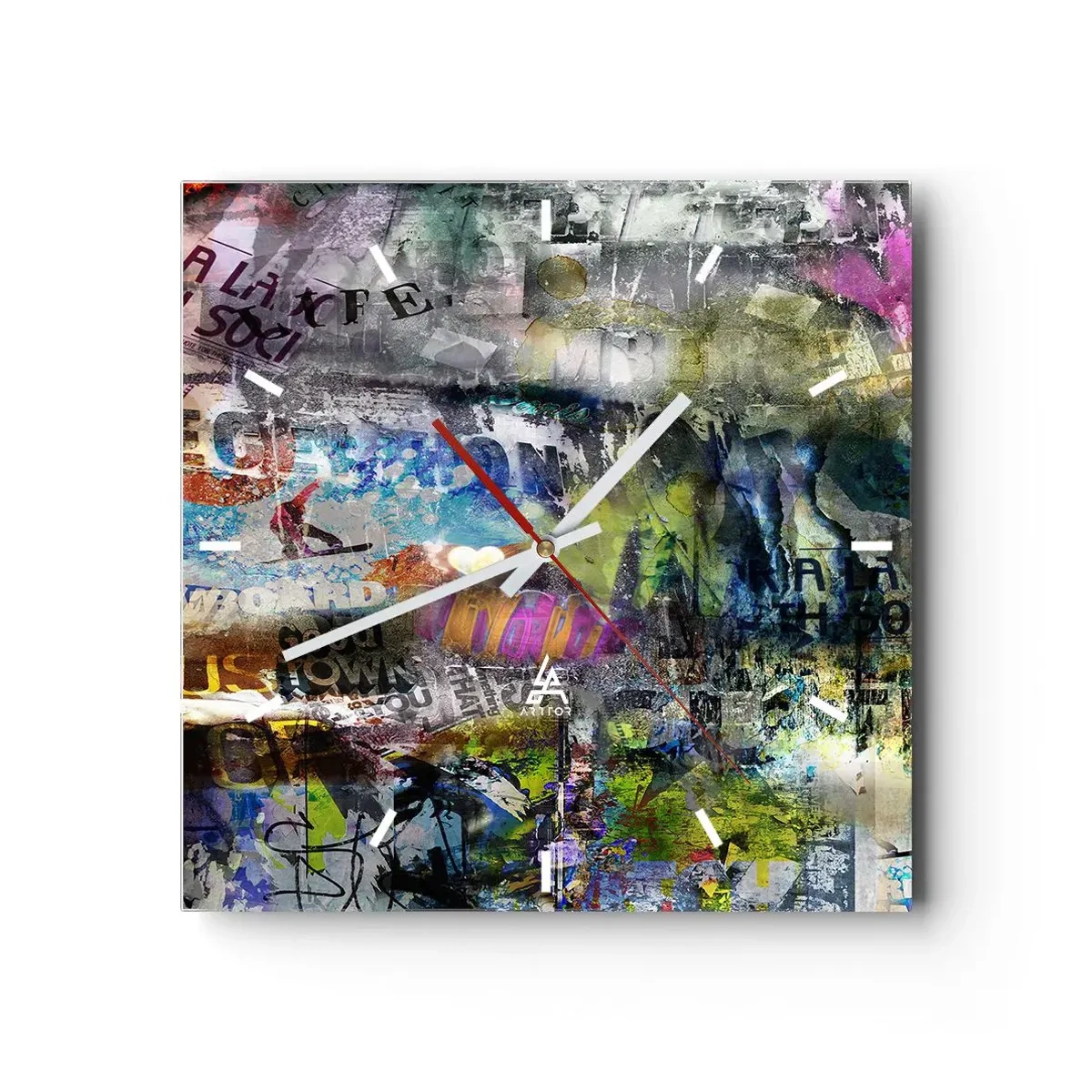 Nástenné hodiny - Koláž spomienok - 30x30 cm