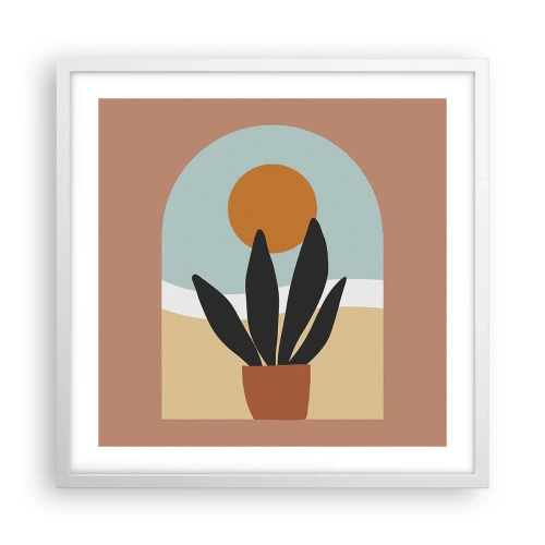 Plagát v bielom ráme - Malé radosti - 50x50 cm