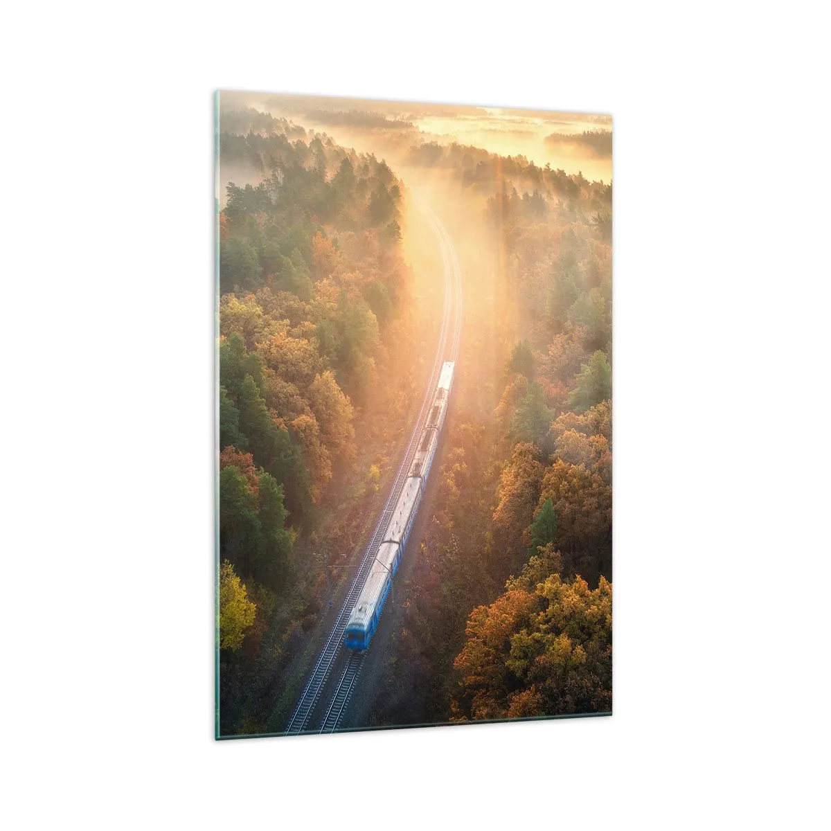 Obraz na skle - Jesenná cesta - 70x100 cm