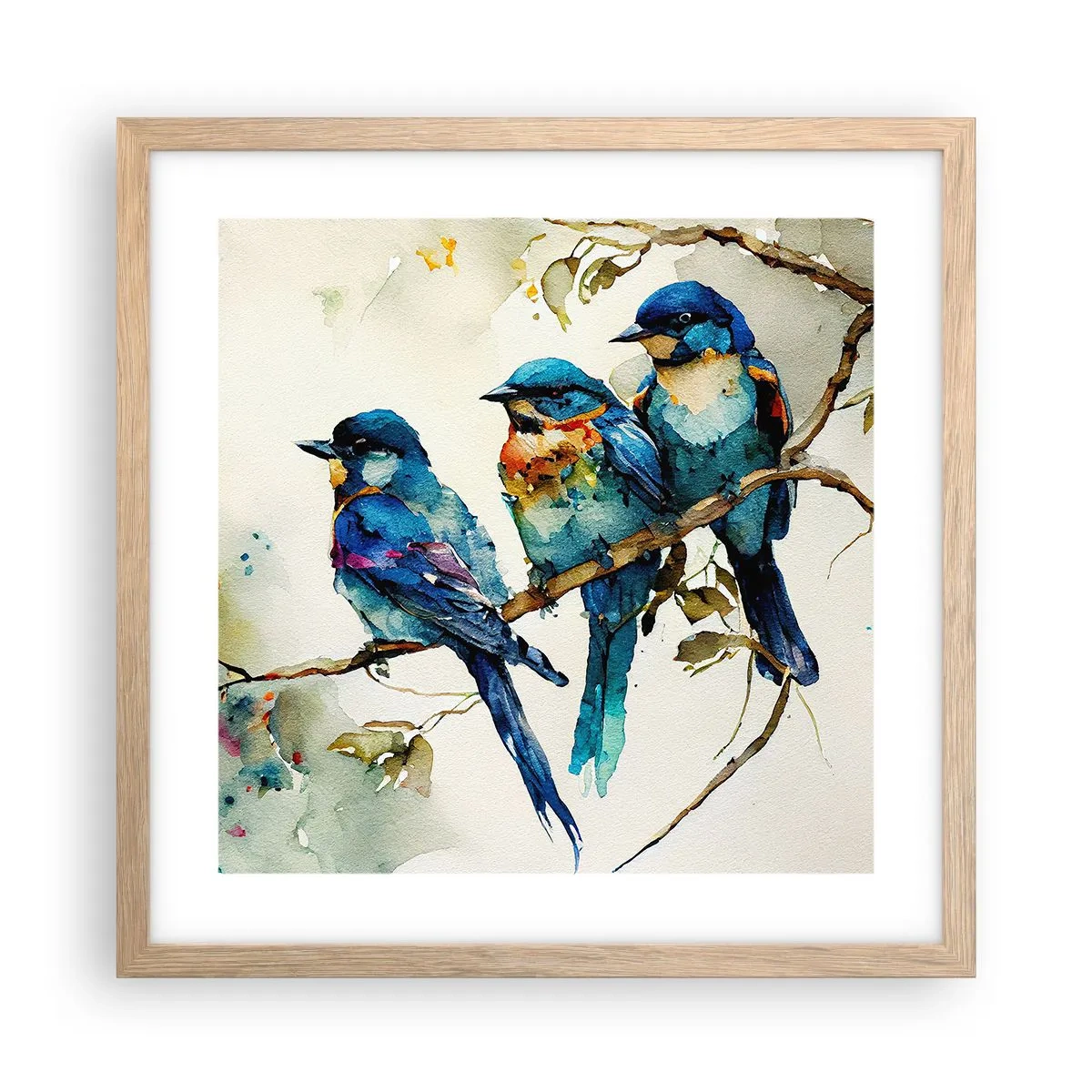 Plagát v ráme zo svetlého duba - Urazil sa? - 40x40 cm