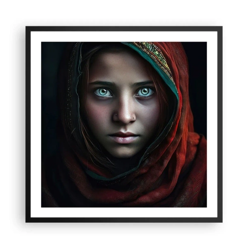 Plagát v čiernom ráme - Východná princezná - 60x60 cm