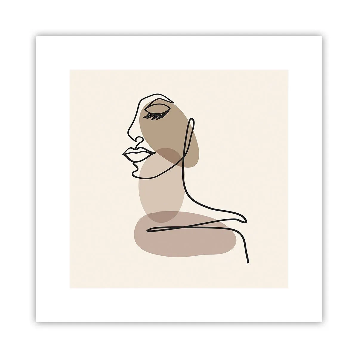 Plagát - Pri počúvaní samého seba - 30x30 cm