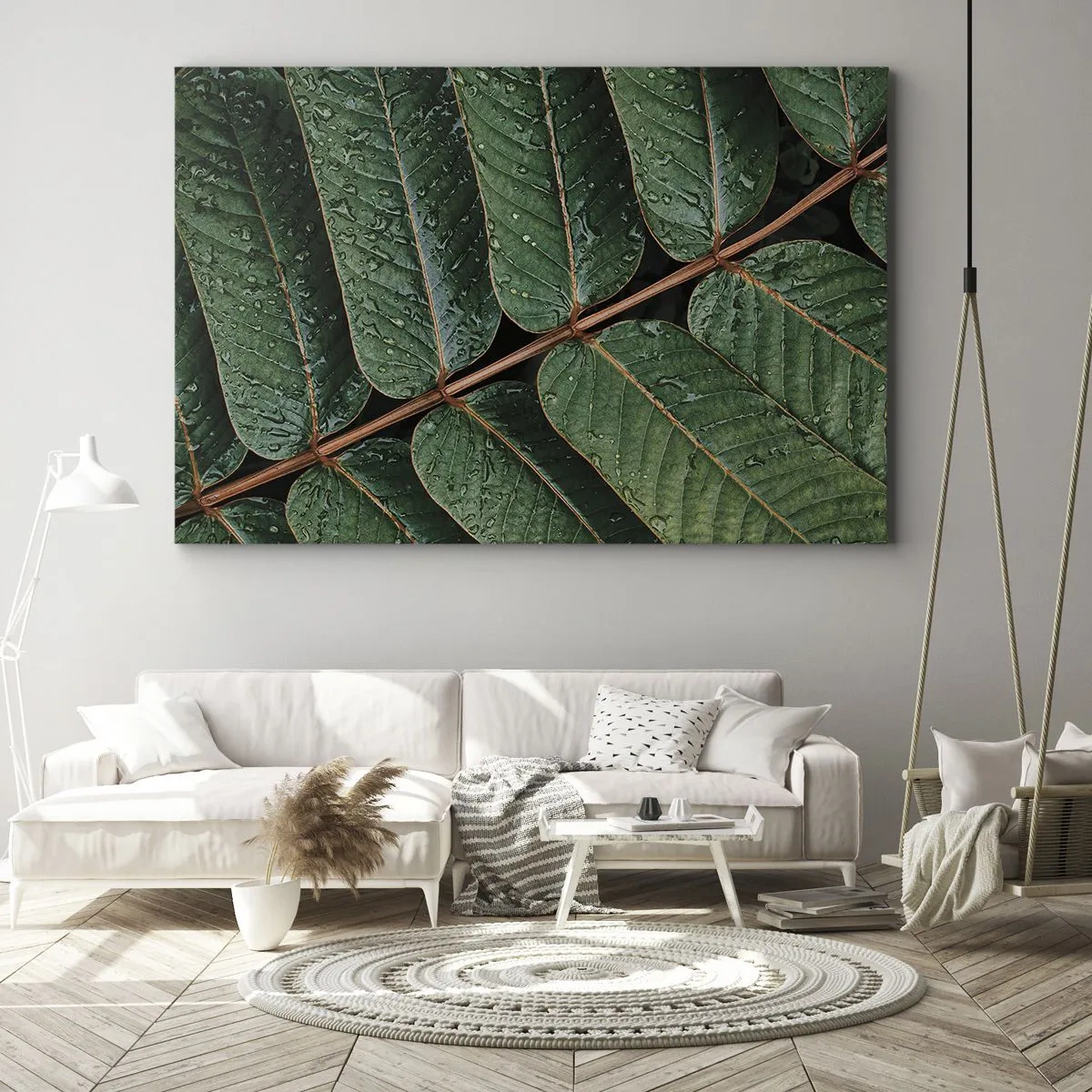 Obraz na plátne - V zelenom rytme - 120x80 cm