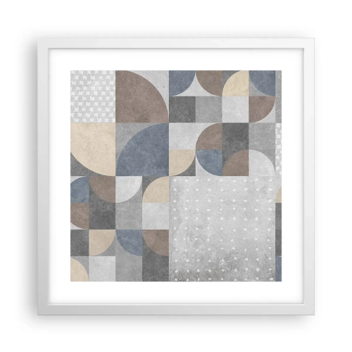 Plagát v bielom ráme - Keramická fantázia - 40x40 cm