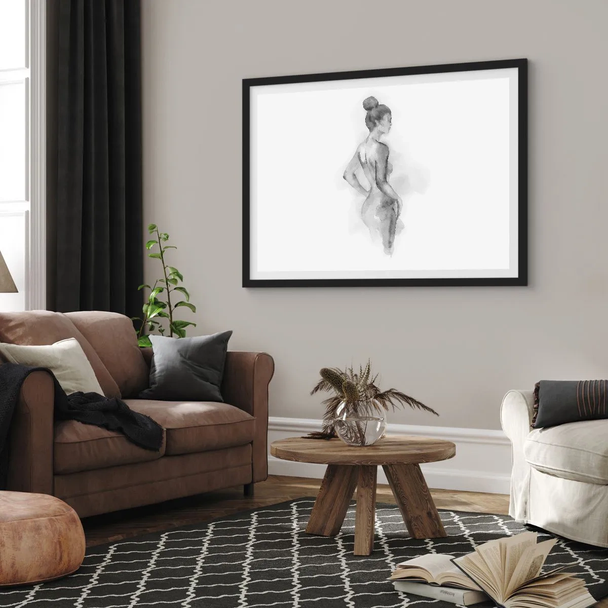 Plagát v čiernom ráme - Krásne ako maľba - 70x50 cm