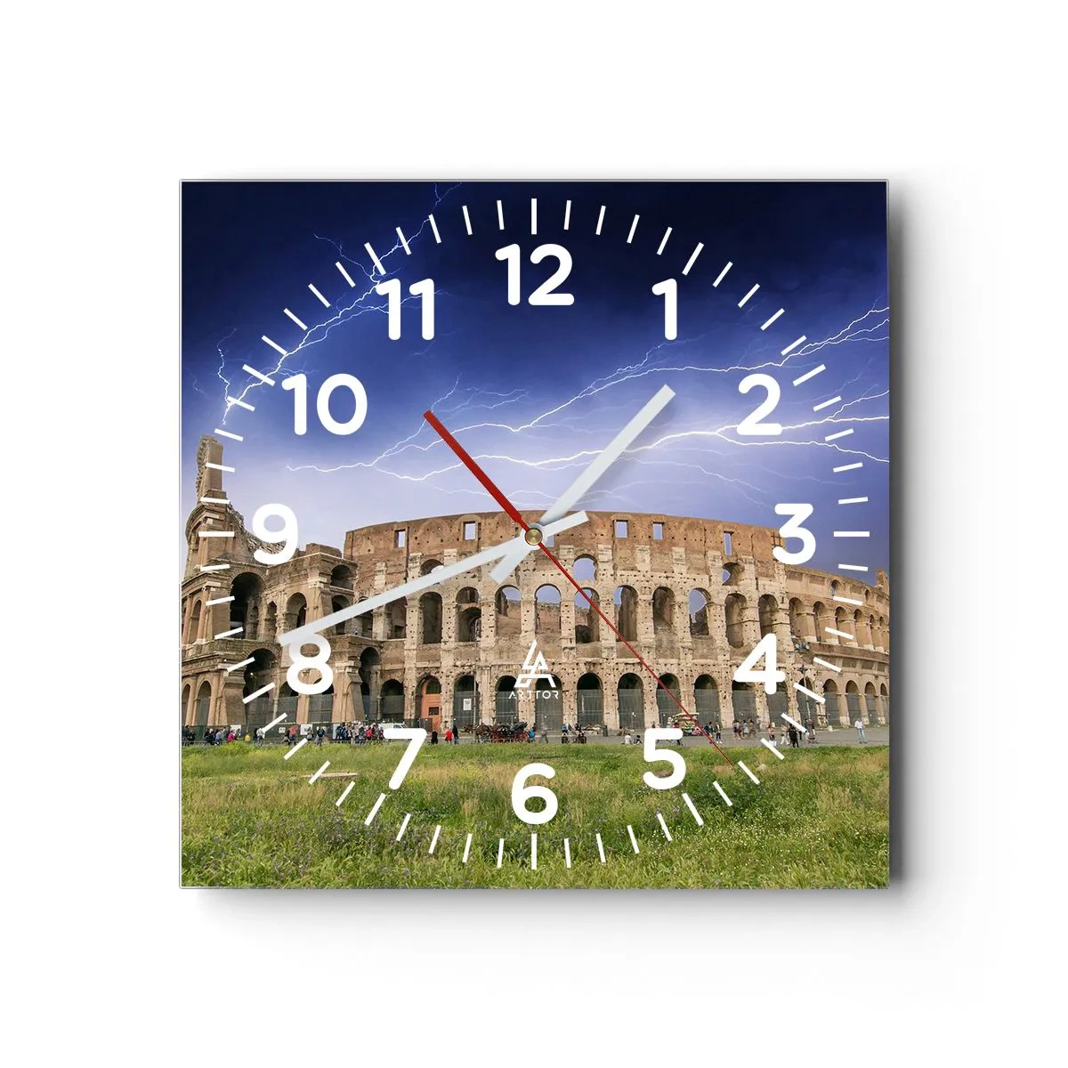 Nástenné hodiny - Aréna boja - 30x30 cm