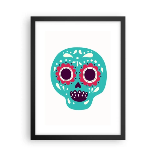 Plagát v čiernom ráme - Život – zábava až do smrti - 30x40 cm