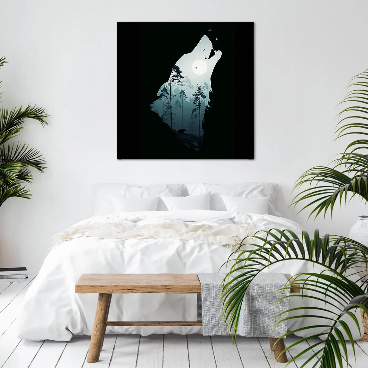 Obraz na plátne - Hlas lesnej noci - 60x60 cm