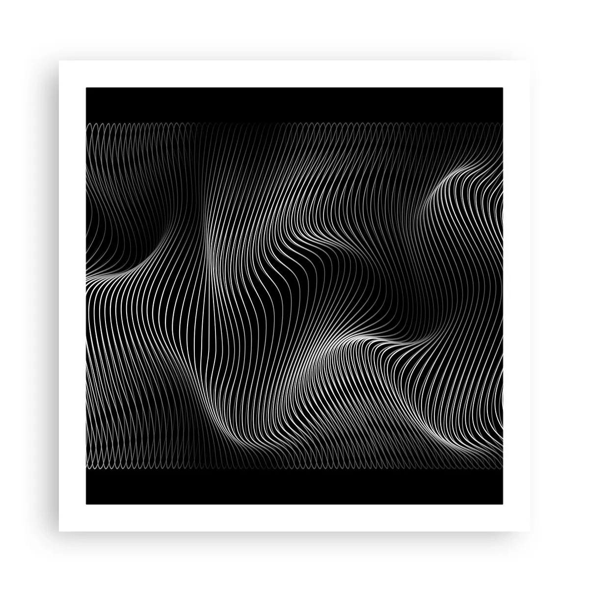 Plagát - Tanec svetla v priestore - 60x60 cm