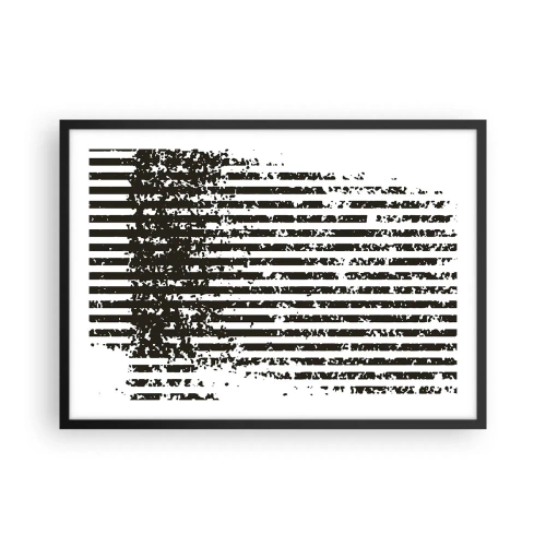 Plagát v čiernom ráme - Rytmus a šum - 70x50 cm