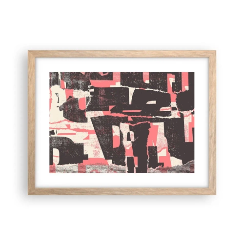 Plagát v ráme zo svetlého duba - Celý tento zhon - 40x30 cm