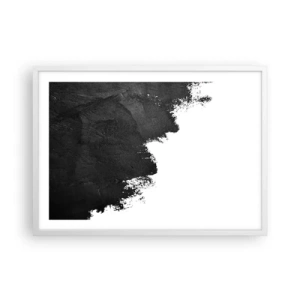 Plagát v bielom ráme - Živly: zem - 70x50 cm