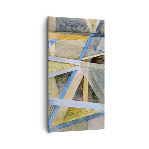 Obraz na plátne - Priamo alebo diagonálne? - 55x100 cm