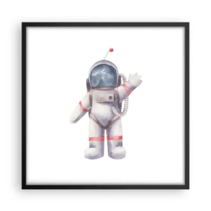 Plagát v čiernom ráme - Tak zatiaľ! - 50x50 cm