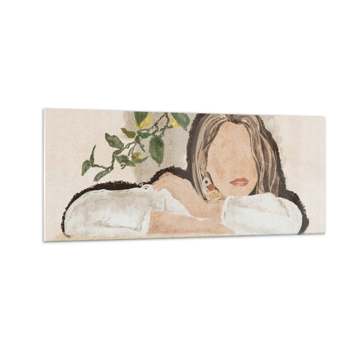 Obraz na skle - Kráska z juhu - 100x40 cm